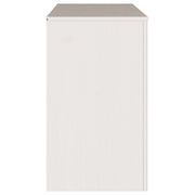 Commode ""DRAMMEN"" Blanc 111x43x73,5 cm Bois de pin massif V7071 Vetonek