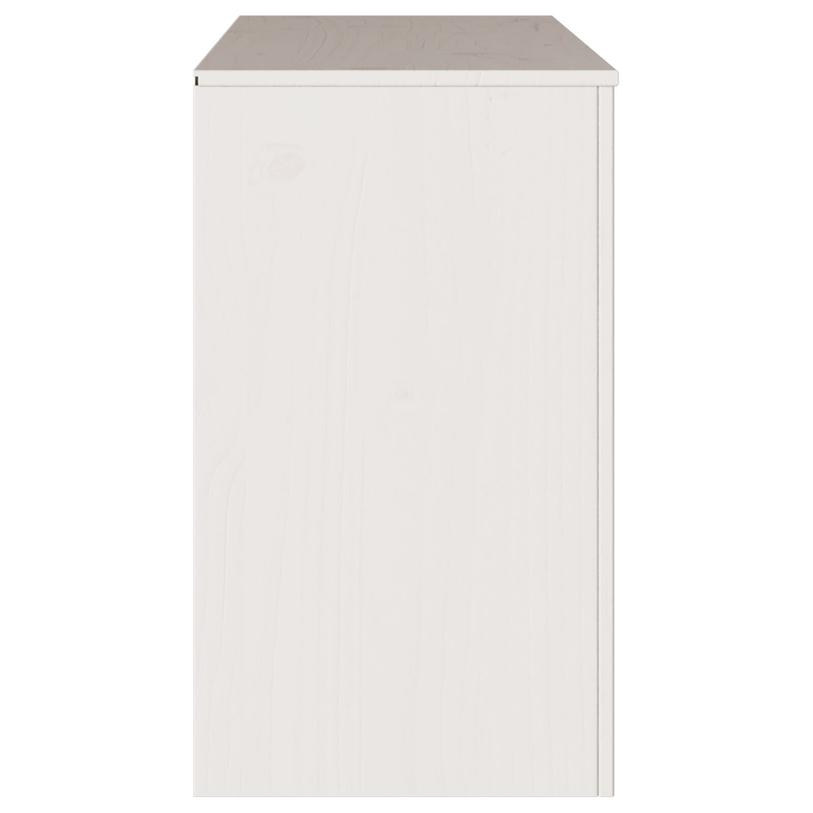 Commode ""DRAMMEN"" Blanc 111x43x73,5 cm Bois de pin massif V7071 Vetonek