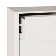 Commode ""DRAMMEN"" Blanc 111x43x73,5 cm Bois de pin massif V7071 Vetonek