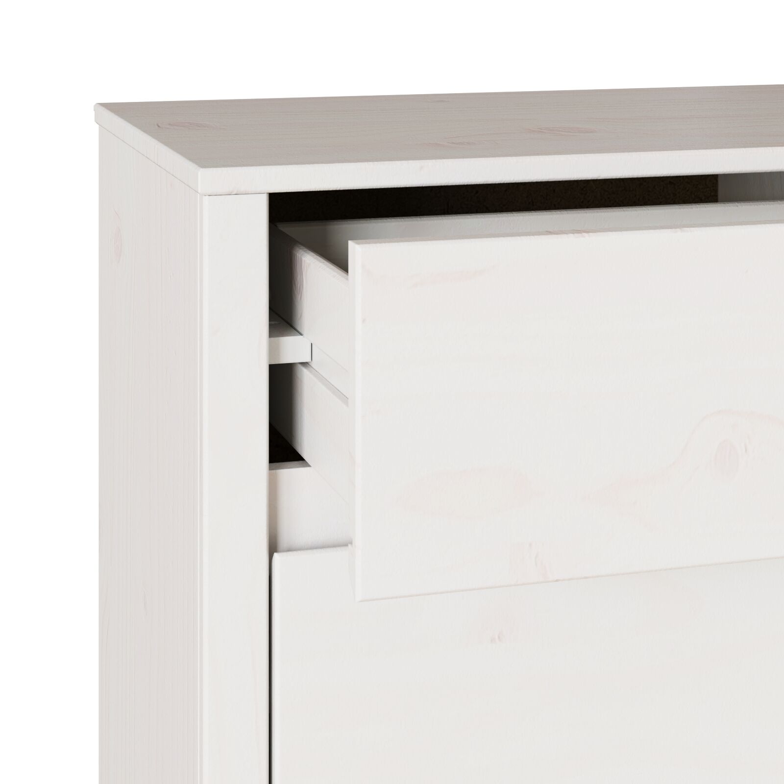 Commode ""DRAMMEN"" Blanc 111x43x73,5 cm Bois de pin massif V7071 Vetonek