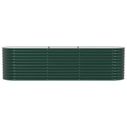 Huerto elevado Verde 320x80x81 cm de acero galvanizado V3528 Vetonek