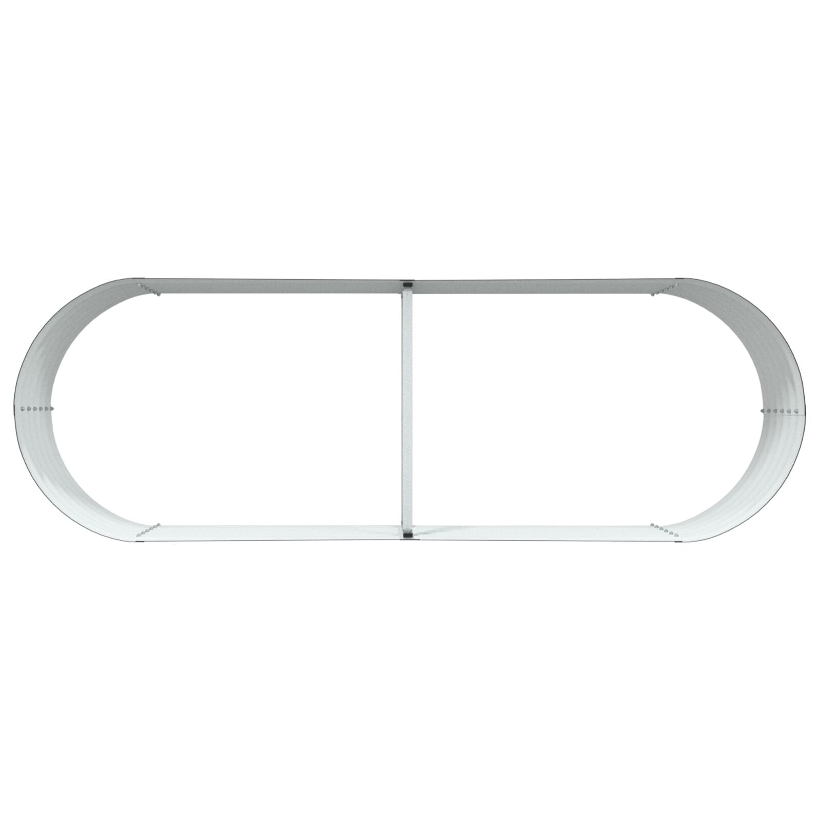Huerto Elevado para el Jardín, Marrón, 240x80x44 cm, de Acero Galvanizado V3689 Vetonek