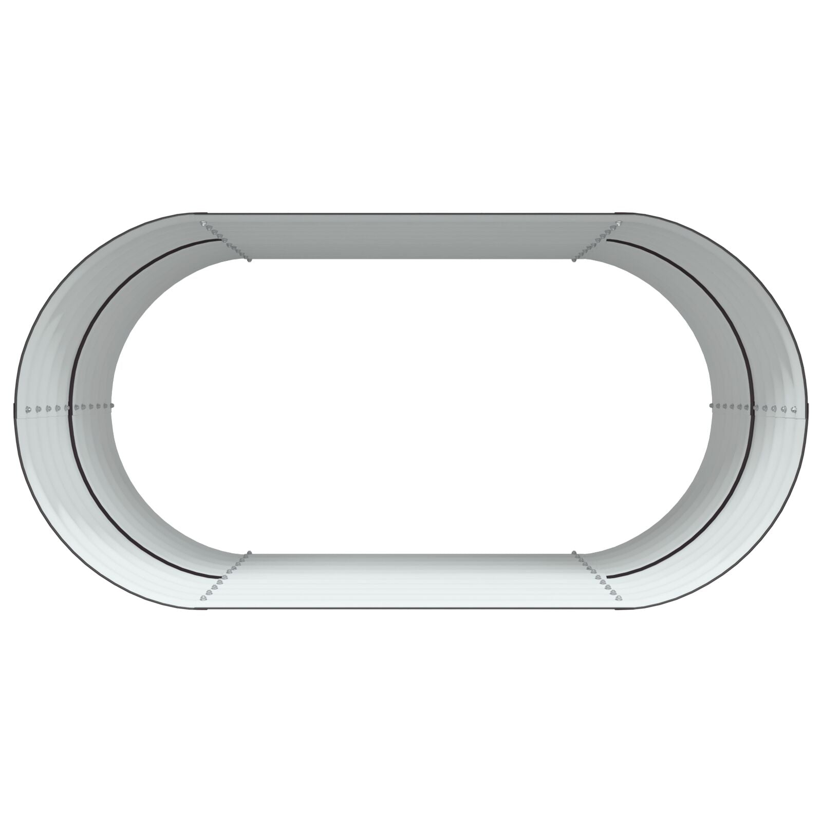 Huerto elevado Marrón 160x80x81 cm de acero galvanizado V3641 Vetonek