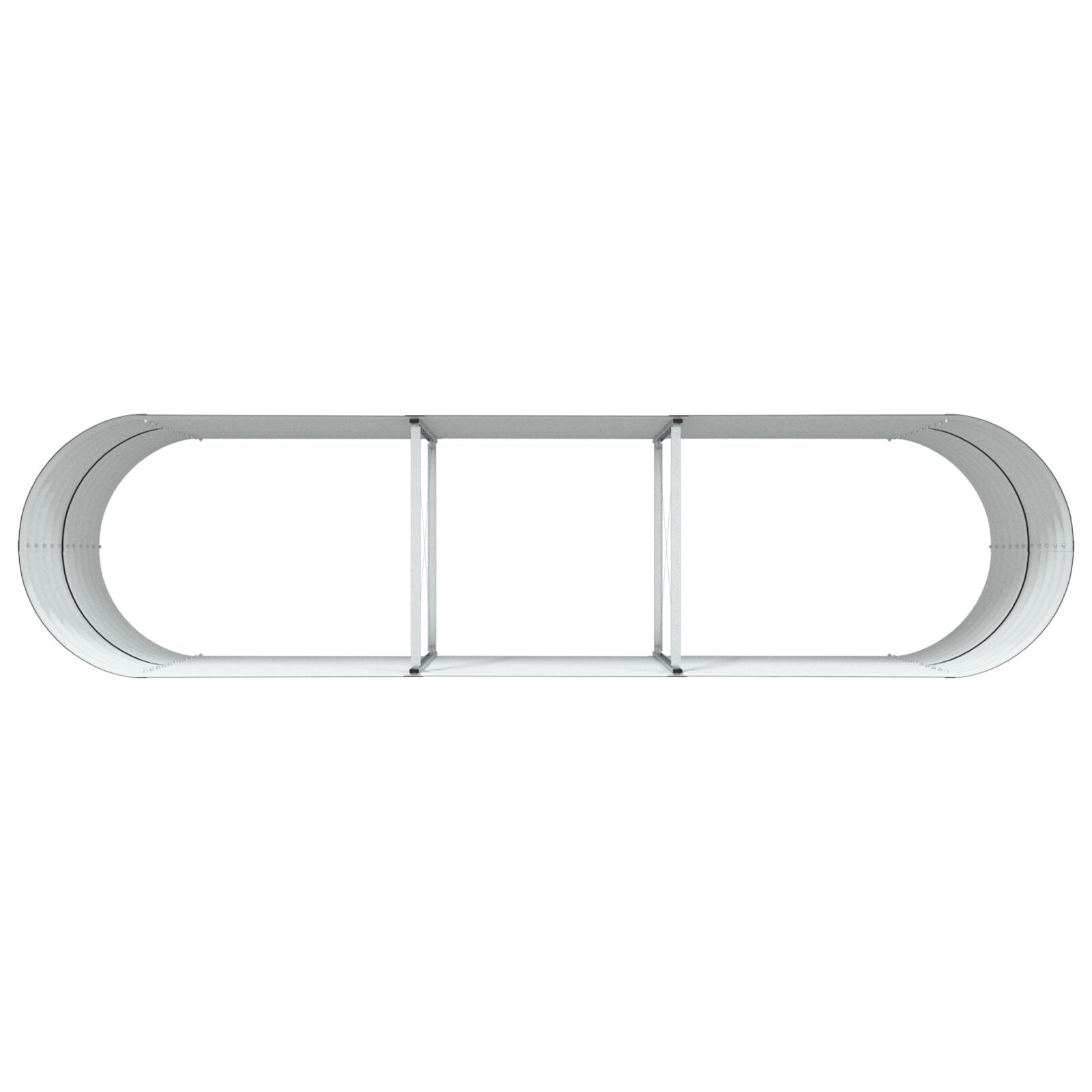 Huerto Elevado para Jardín Marrón 320x80x81 cm de Acero Galvanizado V3627 Vetonek