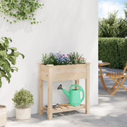 Macetero de Jardín con Rejillas 71x37x76 cm de Madera Sólida de Abeto V0678 Vetonek