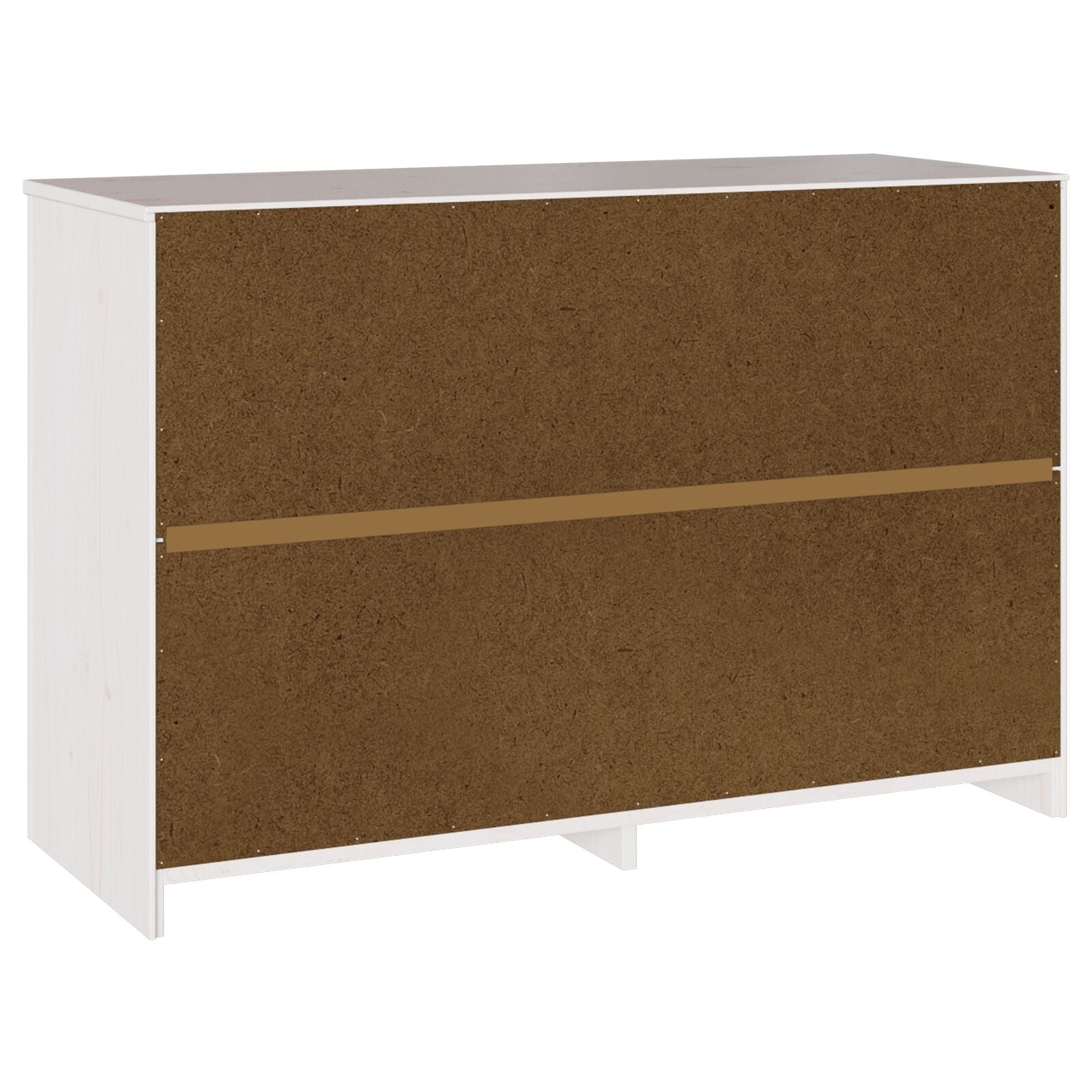 Commode ""DRAMMEN"" Blanc 111x43x73,5 cm Bois de pin massif V7071 Vetonek