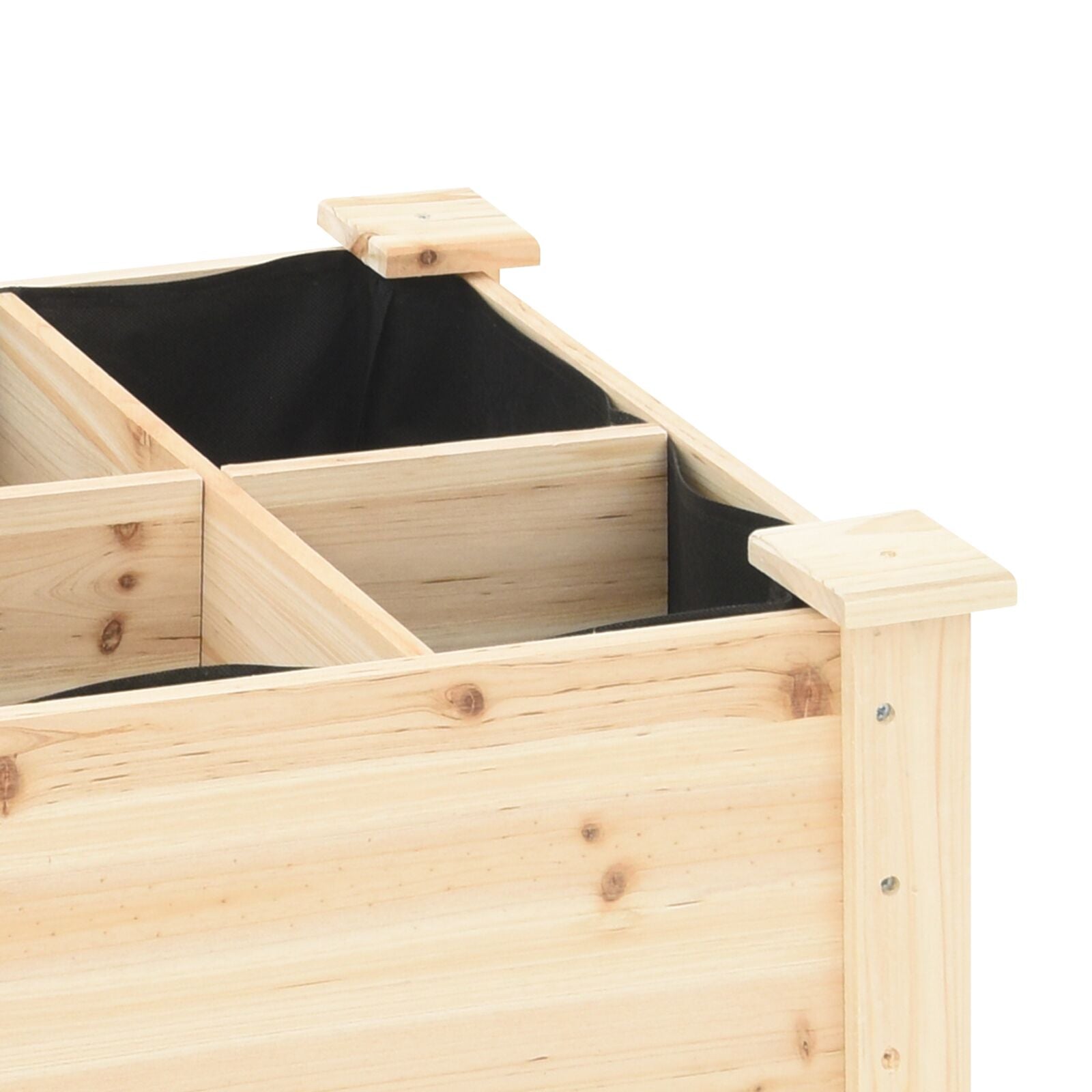 Macetero de Jardín con Rejillas 71x37x76 cm de Madera Sólida de Abeto V0678 Vetonek