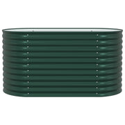 Huerto Elevado Verde 160x80x81 cm de Acero Galvanizado V3542 Vetonek