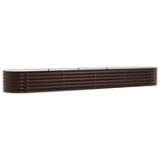 Huerto Elevado Marrón 400x80x44 cm de Acero Galvanizado V3665 Vetonek