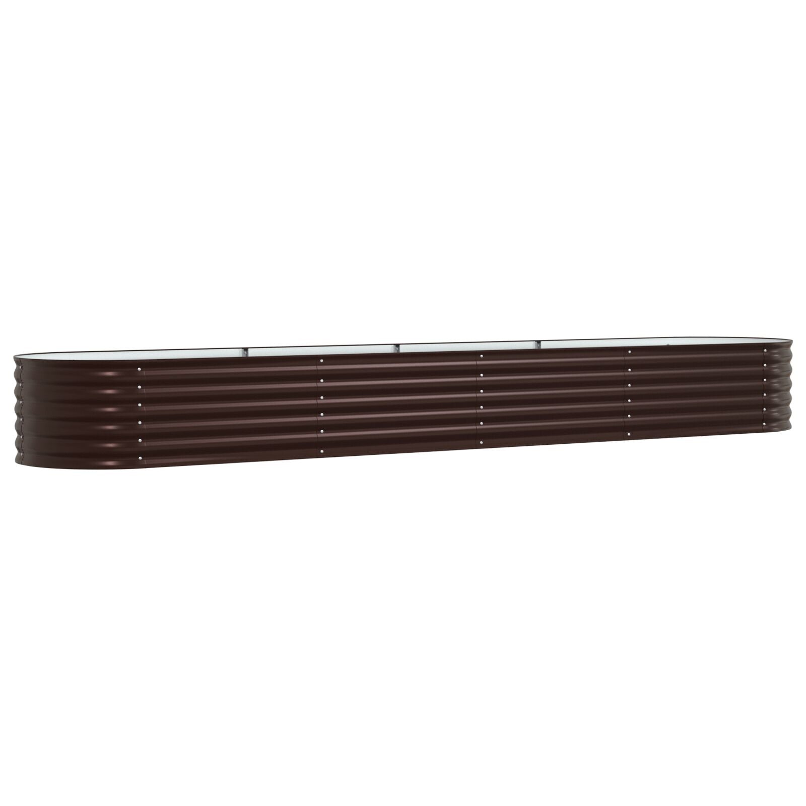 Huerto Elevado Marrón 400x80x44 cm de Acero Galvanizado V3665 Vetonek