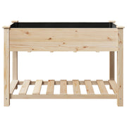 Jardín Planter con Estante 115x59x76 cm Madera Maciza de Abeto V0555 Vetonek