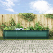 Huerto elevado Verde 400x80x81 cm Acero Galvanizado V3511 Vetonek