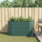 Huerto Elevado Verde 160x80x81 cm de Acero Galvanizado V3542 Vetonek