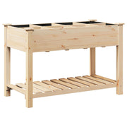 Jardín Planter con Rejillas 115x59x76 cm Madera Sólida de Pino V0685 Vetonek