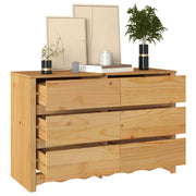 Commode "DRAMMEN" 111x43x73,5 cm Bois de Pin Massif V7064 Vetonek