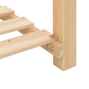 Jardín Planter con Estante 115x59x76 cm Madera Maciza de Abeto V0555 Vetonek