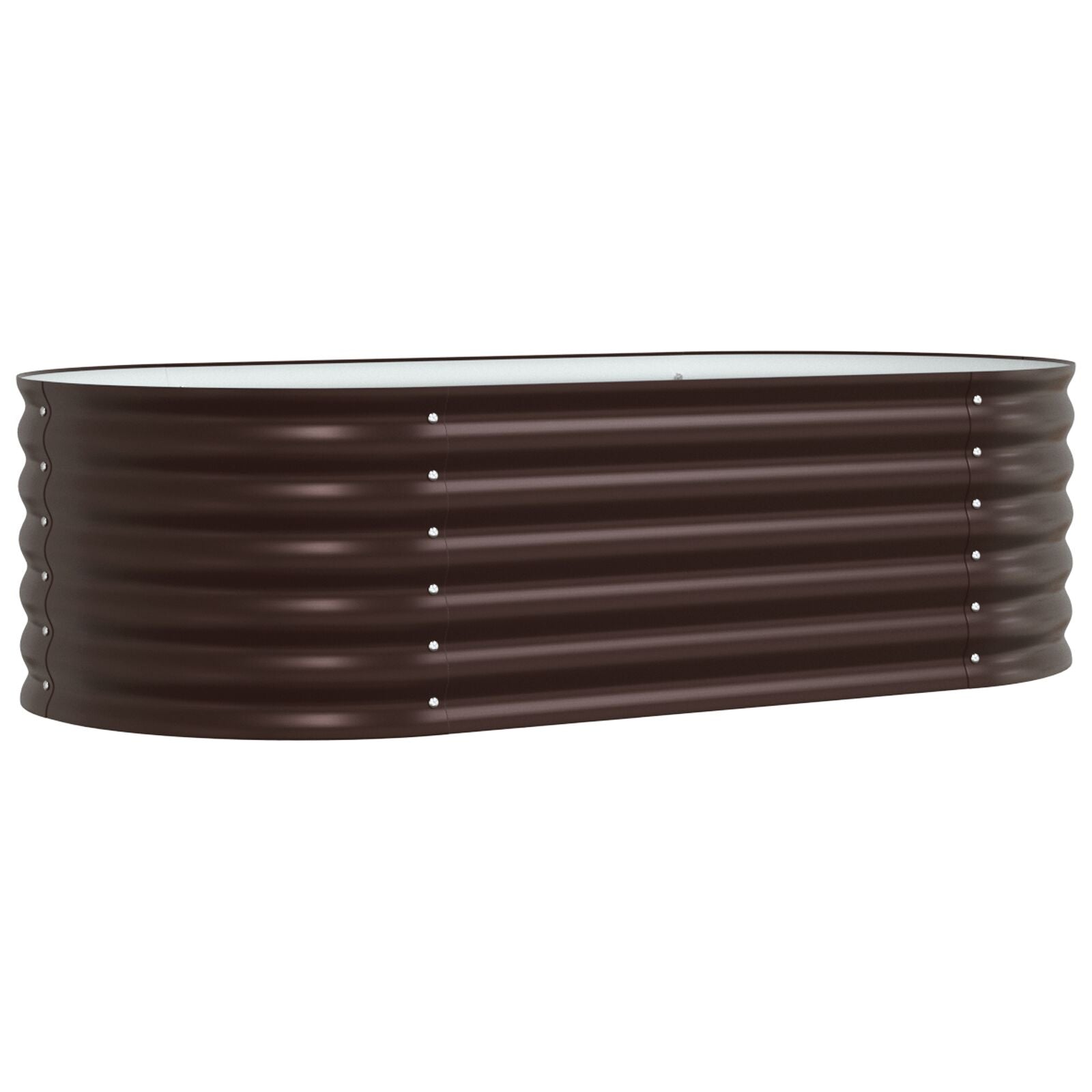 Huerto Elevado Marrón 160x80x44 cm de Acero Galvanizado V3696 Vetonek