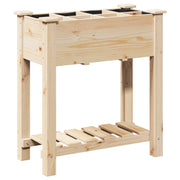 Macetero de Jardín con Rejillas 71x37x76 cm de Madera Sólida de Abeto V0678 Vetonek