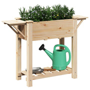 Jardinería con estanterías 111x37x76 cm de madera maciza de pino V0623 Vetonek