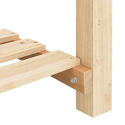 Macetero de Jardín con Rejillas 203x53x76 cm de Madera Maciza de Abeto V0708 Vetonek