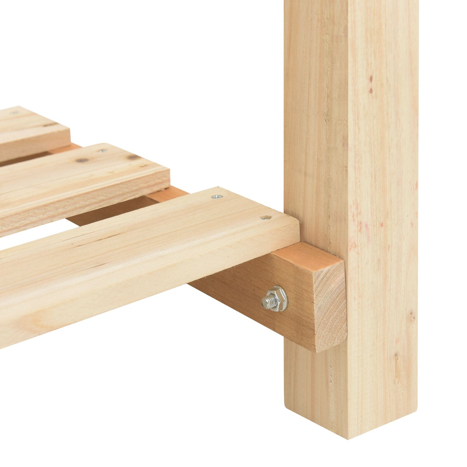 Macetero de Jardín con Rejillas 203x53x76 cm de Madera Maciza de Abeto V0708 Vetonek