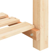 Jardín Planter de con Rejillas 161x43x76 cm Madera Sólida de Abeto V0692 Vetonek