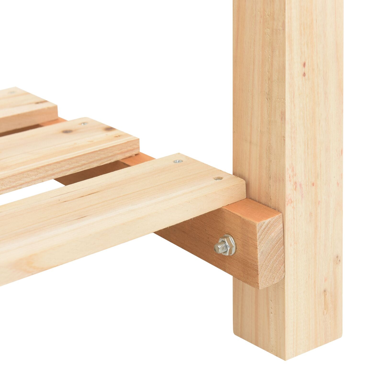 Jardín Planter de con Rejillas 161x43x76 cm Madera Sólida de Abeto V0692 Vetonek