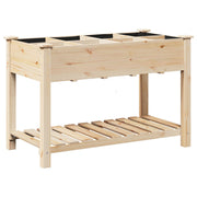 Jardín Planter con Rejillas 115x59x76 cm Madera Sólida de Pino V0685 Vetonek