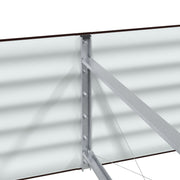 Huerto Elevado para el Jardín, Marrón, 240x80x44 cm, de Acero Galvanizado V3689 Vetonek