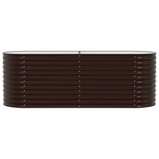 Huerto Elevado Marrón 240x80x81 cm Acero Galvanizado V3634 Vetonek