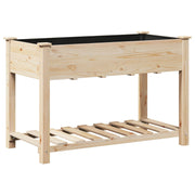 Jardín Planter con Estante 115x59x76 cm Madera Maciza de Abeto V0555 Vetonek
