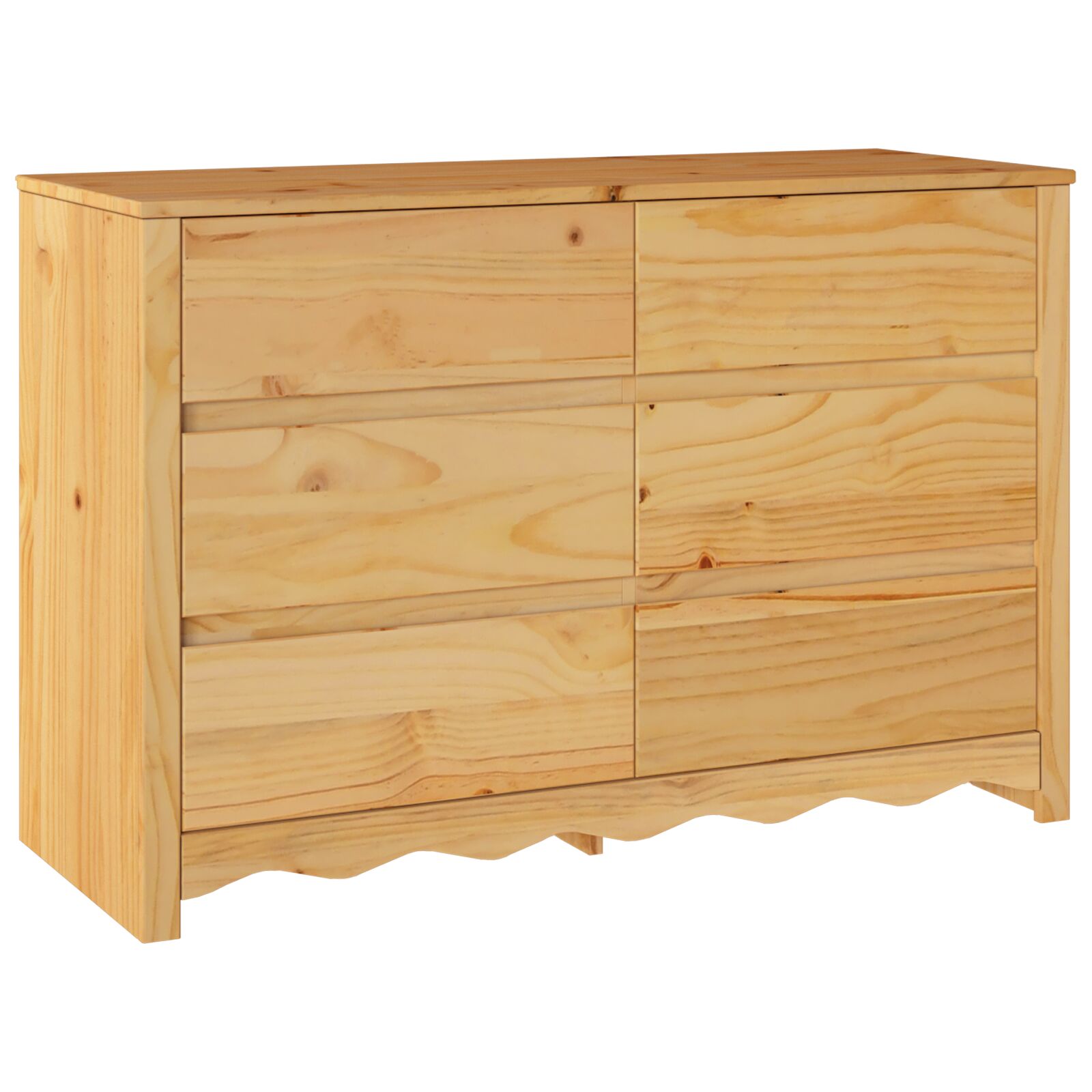 Commode "DRAMMEN" 111x43x73,5 cm Bois de Pin Massif V7064 Vetonek