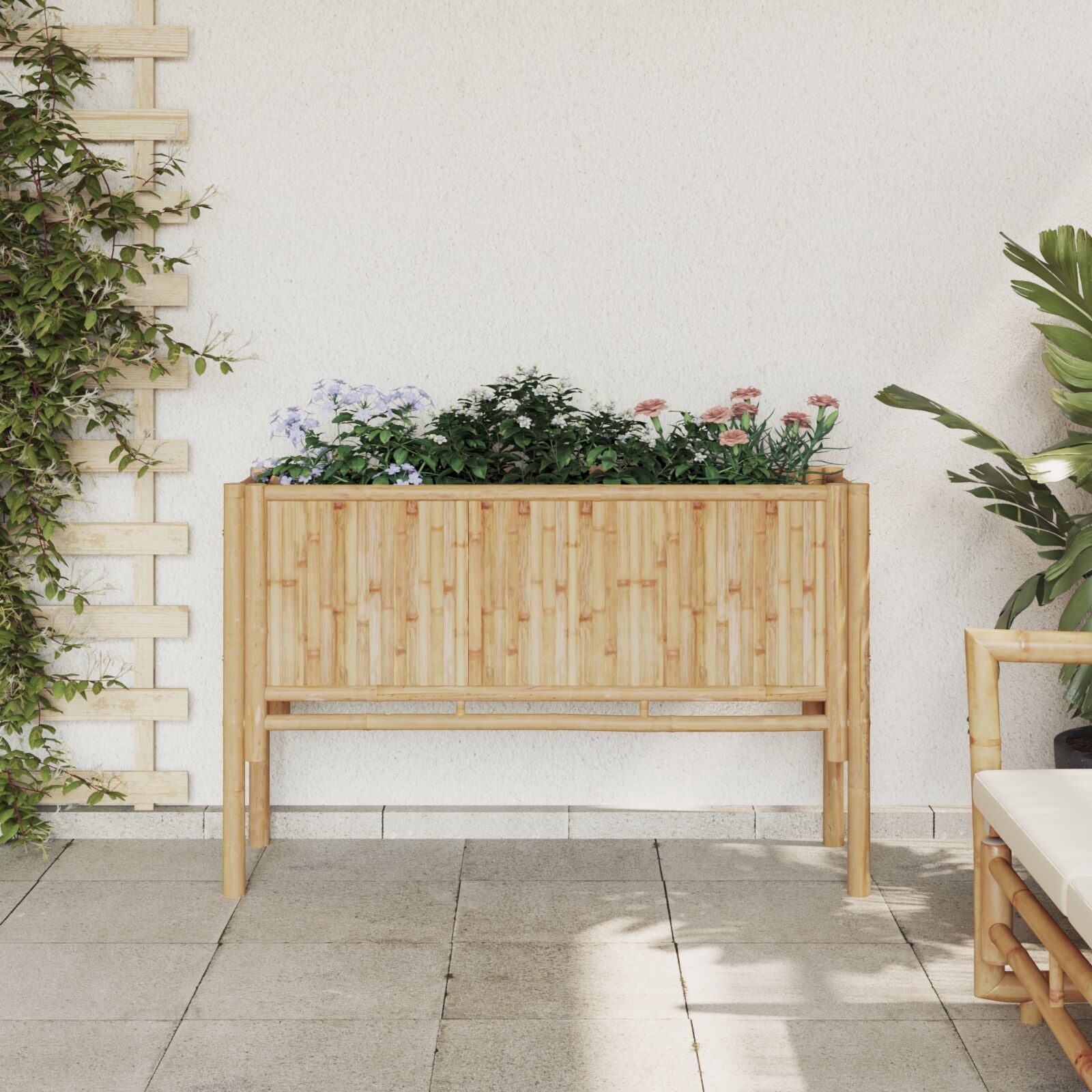 Huerto Elevado 110x35x70 cm Bambú V7813 Vetonek