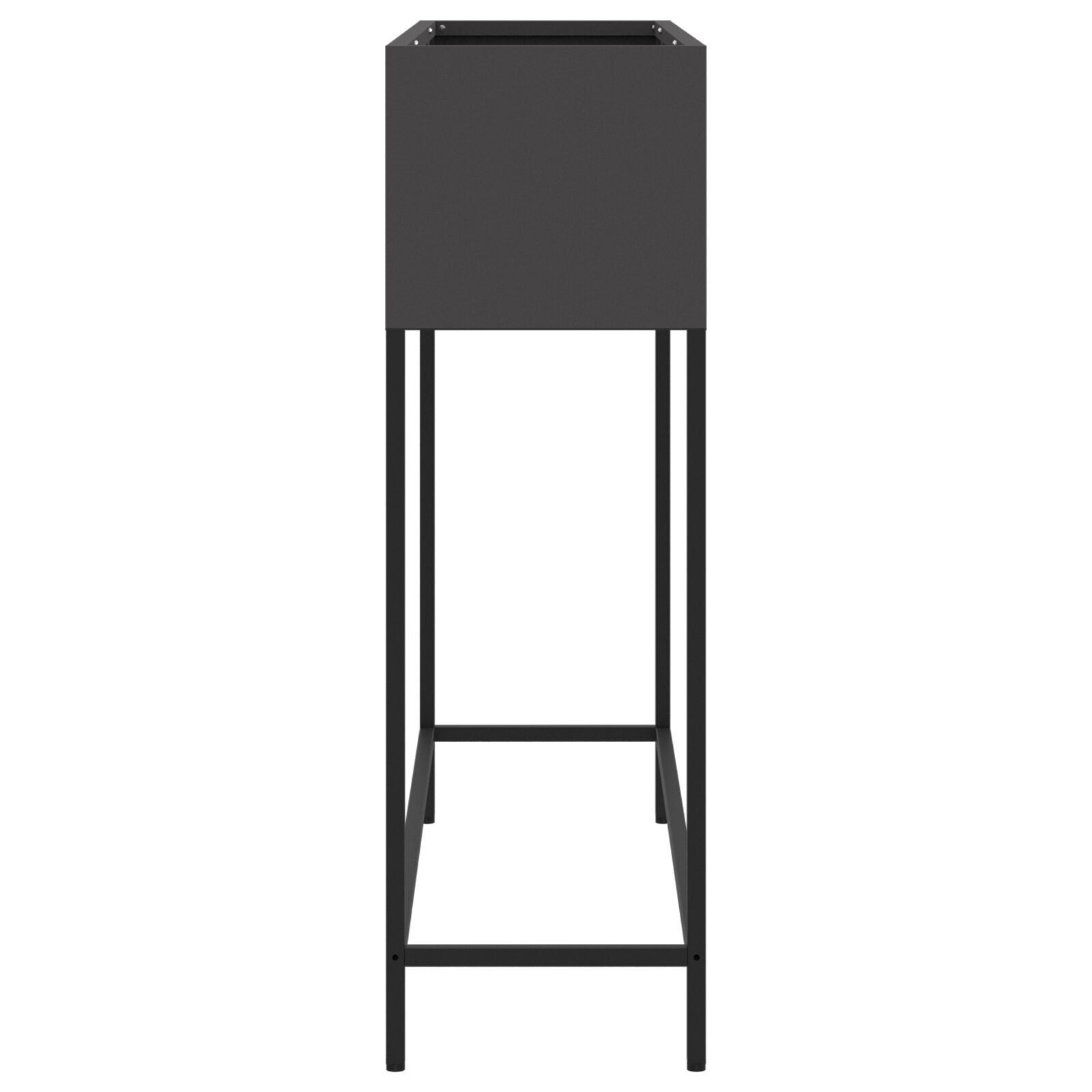 Huerto Elevado 100x26x82 cm Acero Negro V9647 Vetonek