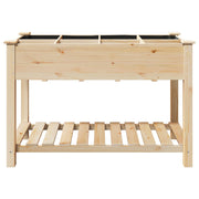 Jardín Planter con Rejillas 115x59x76 cm Madera Sólida de Pino V0685 Vetonek