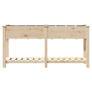 Jardín Planter de con Rejillas 161x43x76 cm Madera Sólida de Abeto V0692 Vetonek