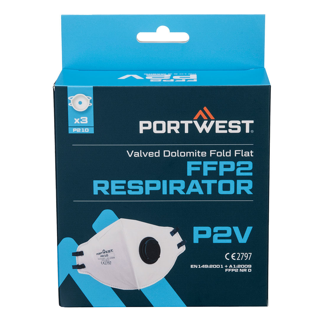 Masque Dolomite Pliable FFP2 - Pack de 3 Unités Vetonek