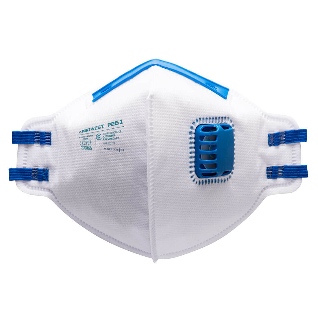 Masque FFP2 Plié Plat avec Válvula - Pack de 20 Vetonek