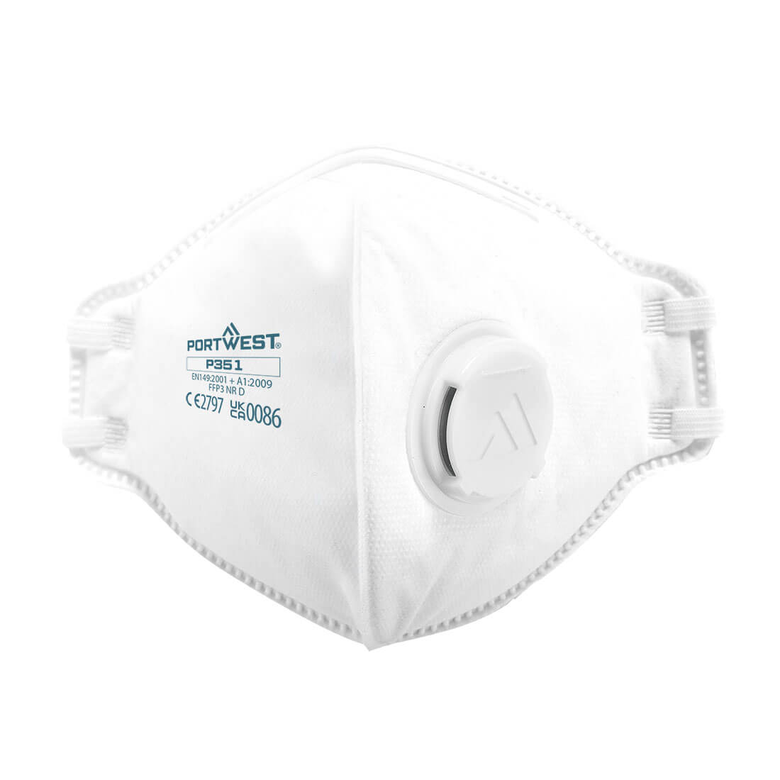 Masque Plié Plat avec Valve FFP3 - Pack de 20 Vetonek