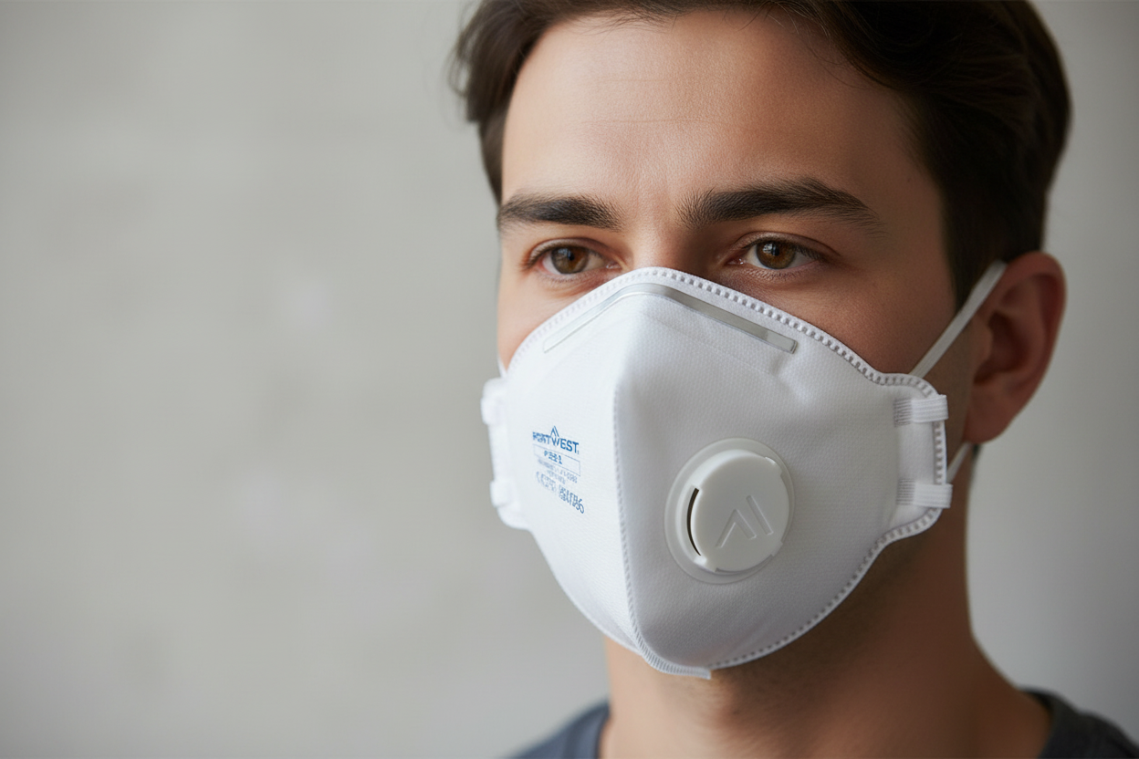 Masque Plié Plat avec Valve FFP3 - Hantavirus - Vetonek