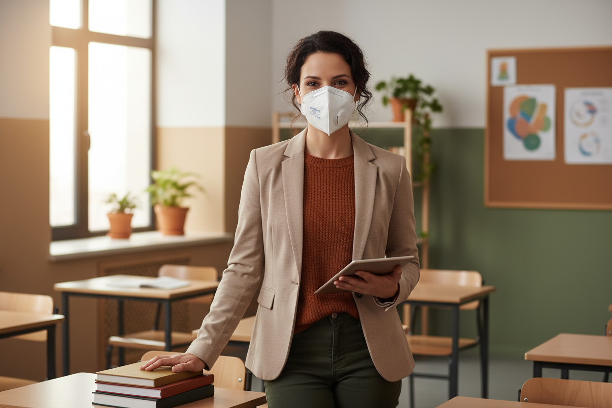 Masque Plié Plat avec Valve FFP3 - Hantavirus - Vetonek