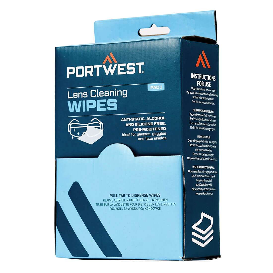 Lingettes pour nettoyer les lunettes dans un distributeur Vetonek