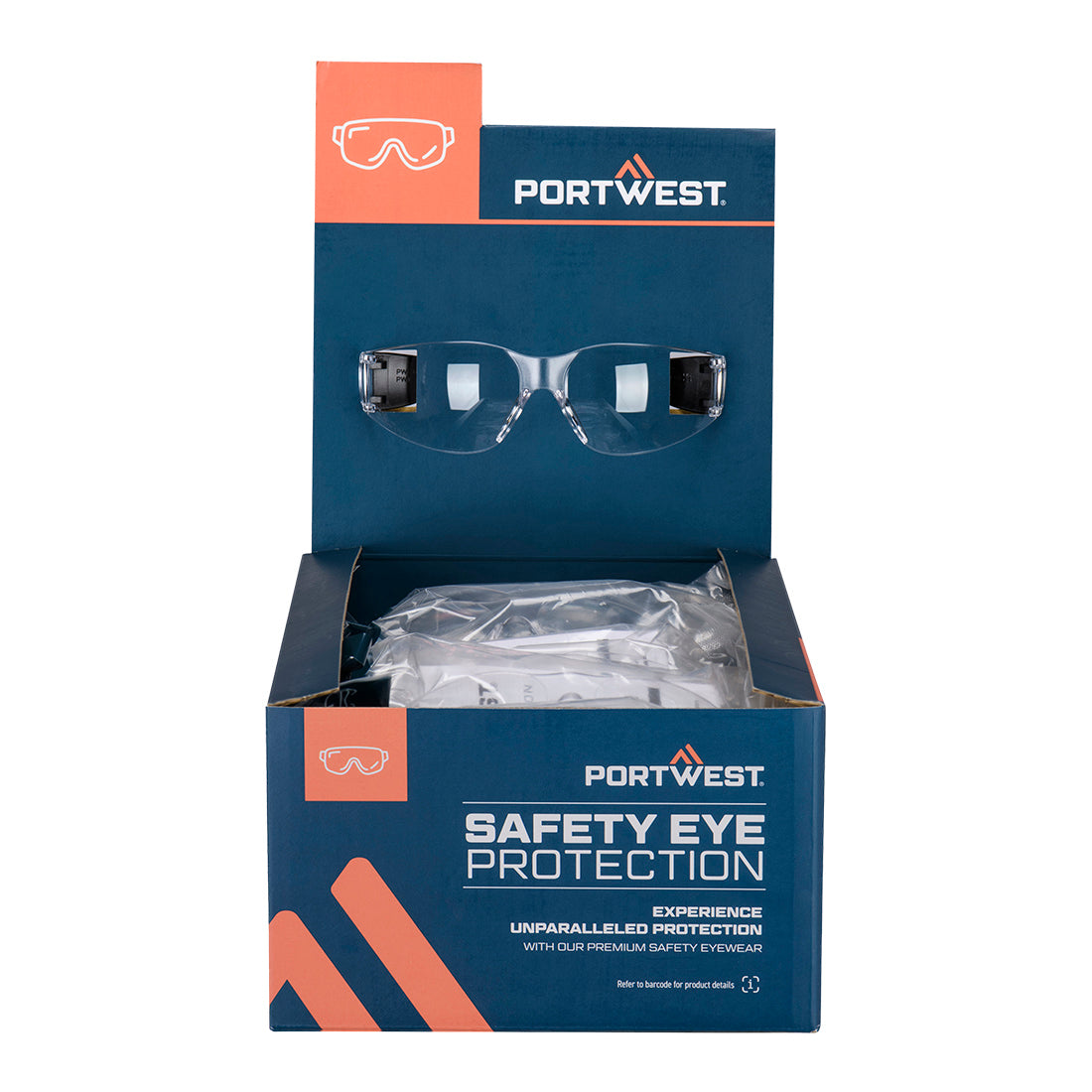 Gafas PW32 listas para venta al público Incoloro - Portwest PM32