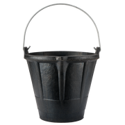 Cubo de caucho industrial Bellota BKCIND12BM vista lateral