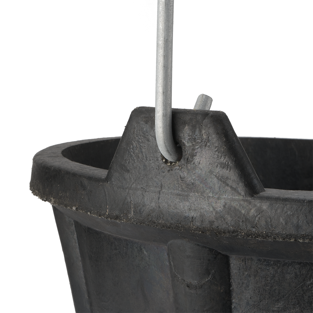 Cubo de caucho industrial Bellota BKCIND12BM vista superior