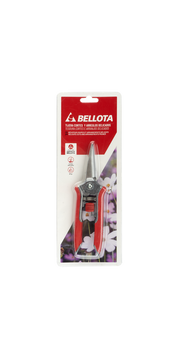 Detalle del cabezal de acero inoxidable de la tijera Bellota 3417