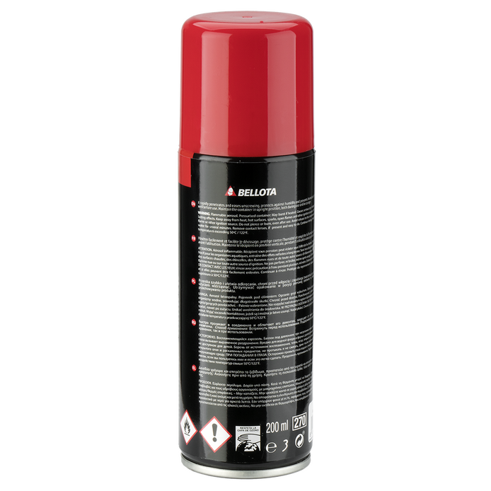 Lubricante multiusos Bellota 6660 en spray, vista frontal