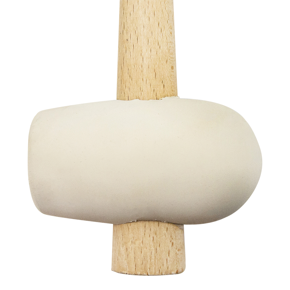 Maceta de goma blanca Bellota 8054, detalle de la cabeza