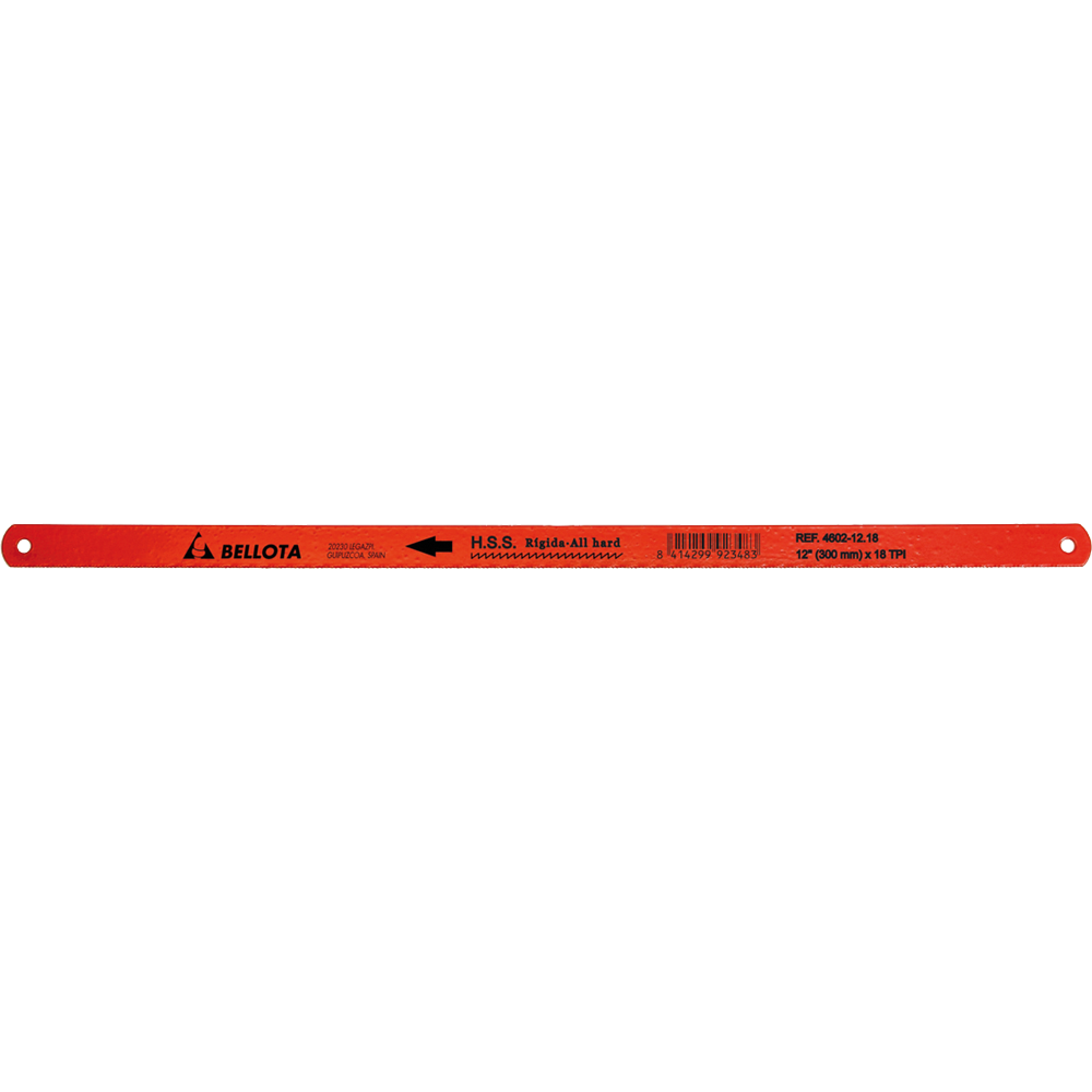 Hoja de sierra rígida HSS M2 Bellota 4602 para arco de sierra