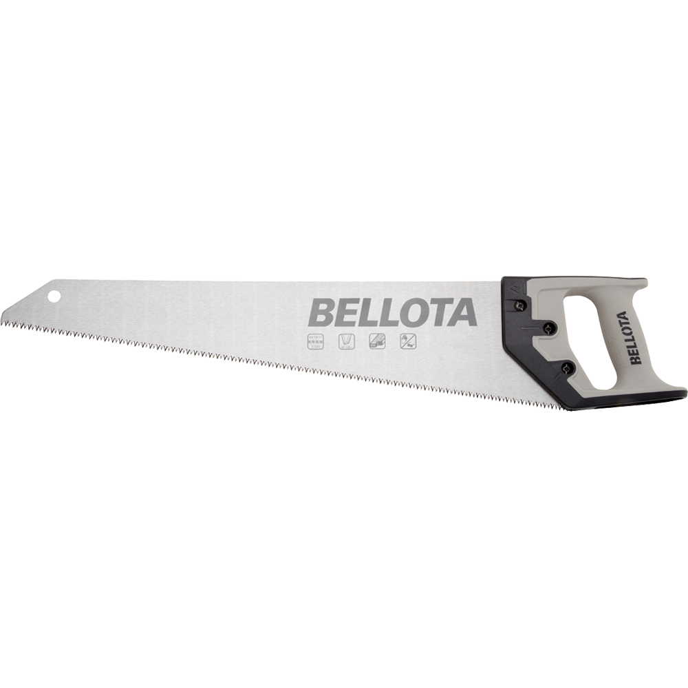Serrucho de carpintero Bellota 4555 con mango bimaterial, vista principal